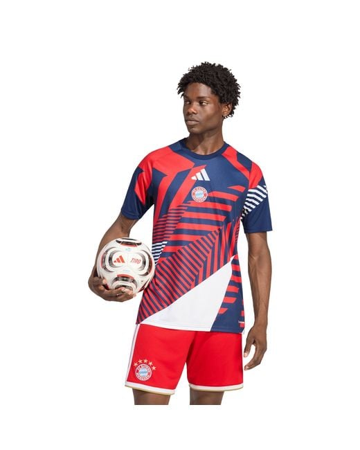 Adidas Red Bayern Munich Pre Match Shirt 2026/27 for men