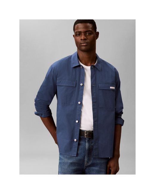 Calvin Klein Blue Overshirt for men
