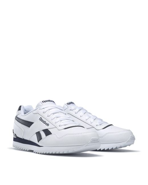 Reebok White Classic Glide Ripple Clip Trainers for men