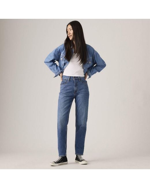 Levi's Blue 80S Mom Jean