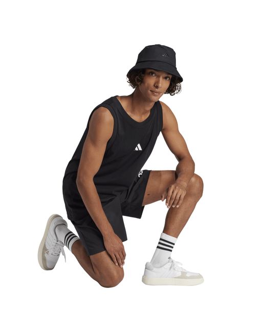 Adidas Gray Strappy Muscle Vest for men