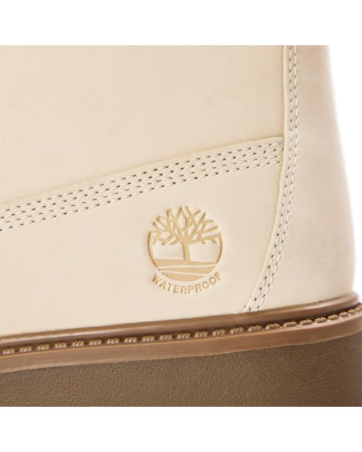 Timberland Natural Mid Lace Up Waterproof Platform Boots