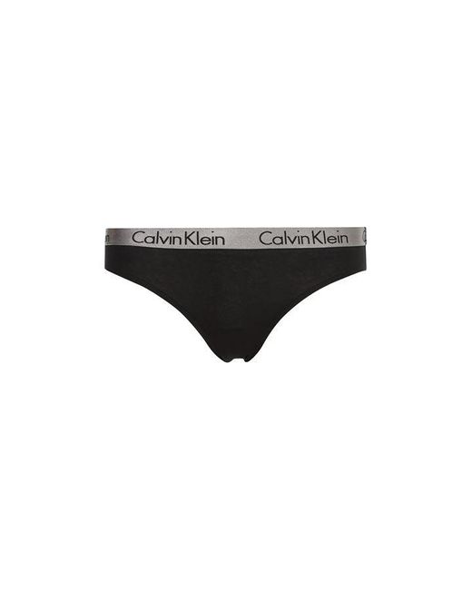 Calvin Klein Radiant Cotton Bikini in Black