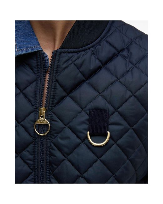 Barbour Blue Rosalie Quilted Sleeveless Gilet
