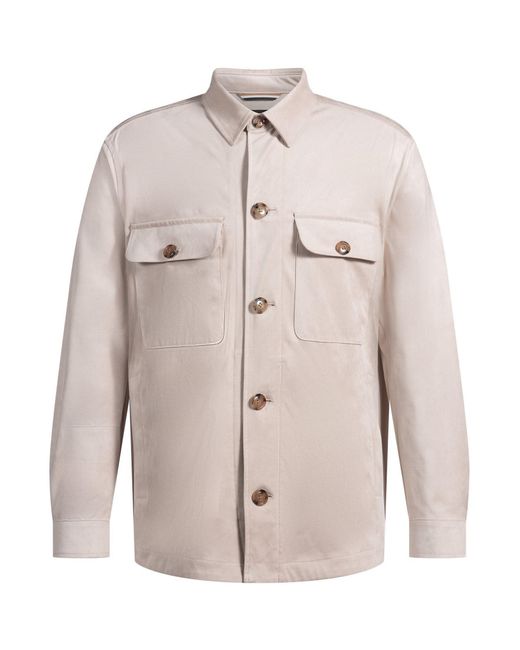 Boss Gray C-Carper-Os-244 01 Overshirt for men