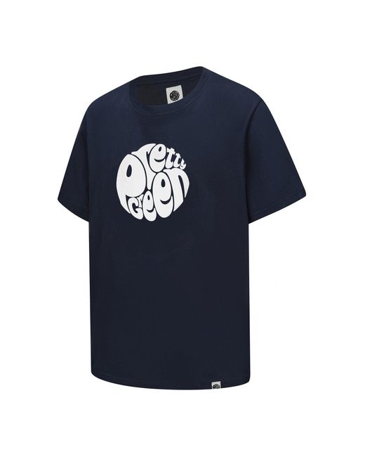 Pretty Green Blue Large Logo Tee for men