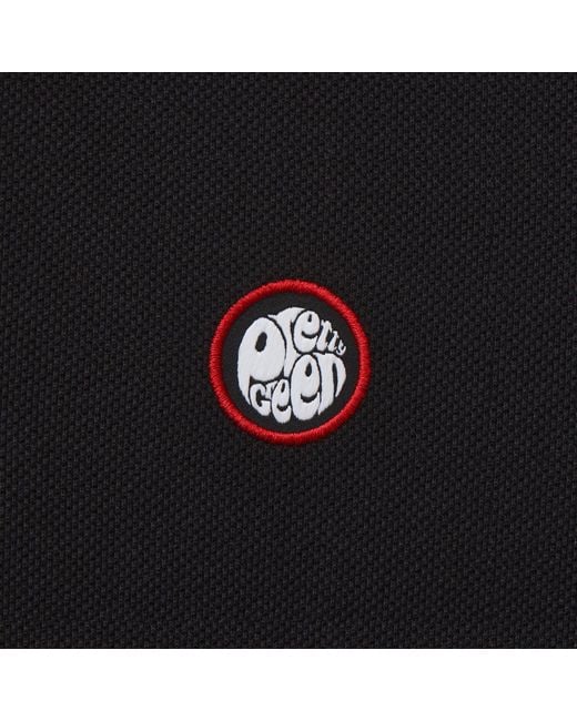 Pretty Green Black Tape Polo for men