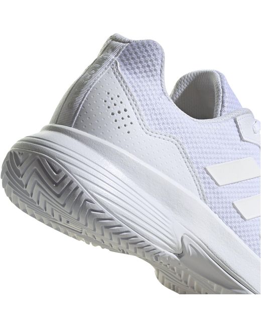 Adidas White Gamecourt Tennis Shoes for men