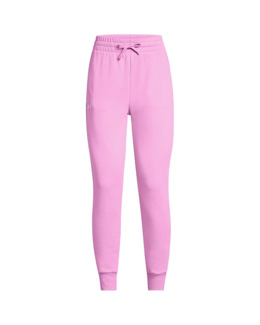 Under Armour Pink Ua Rival Fleece Joggers