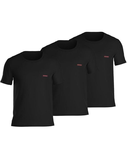 HUGO Black 3 Pack Of Pyjama T-shirts for men