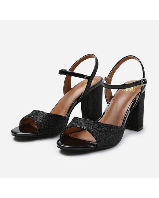 Where's That From Black Where's Mid Stiletto Court Shoes