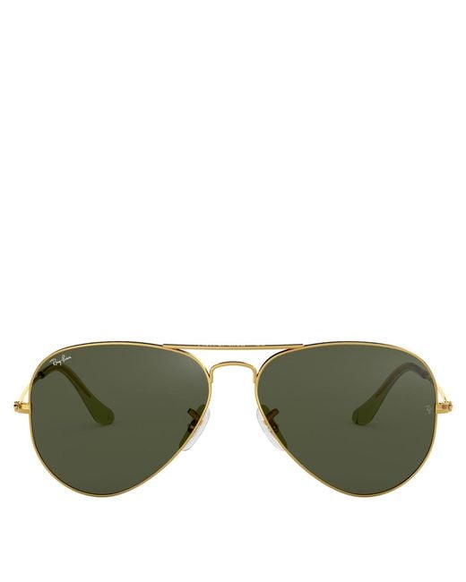 Ray-Ban Green Large Aviator Sunglasses