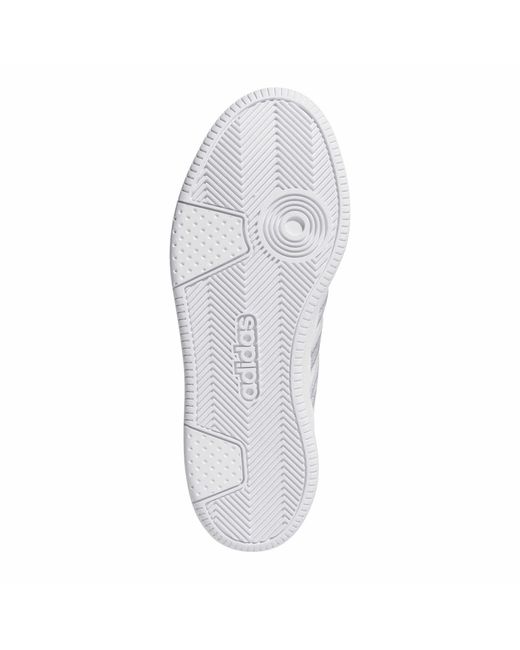 Adidas White Hoops Classic Court Trainers