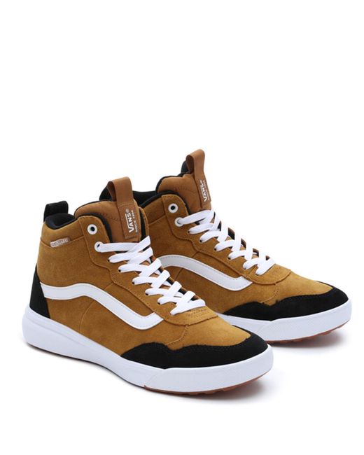 Vans Brown Canvas High-Top Trainers