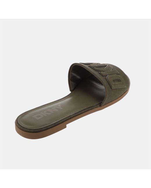 DKNY Green Willow Flat Sandal