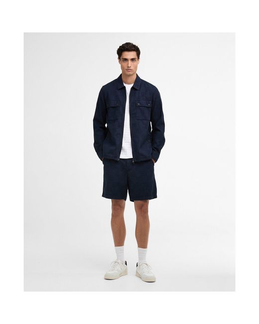 Barbour Blue Woven Tracksuit Shorts for men