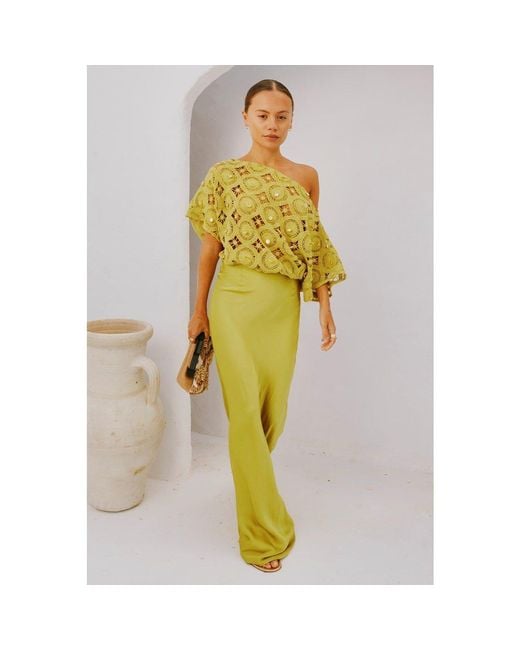 Never Fully Dressed Green Shell Tilly Maxi Dress