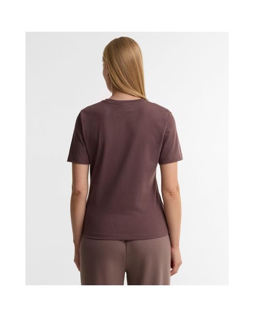 Barbour Purple B.Int Colletta Ss T Ld64