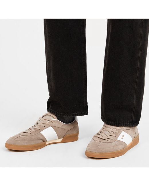 Boss Brown Brandon Tennis Style Trainer for men