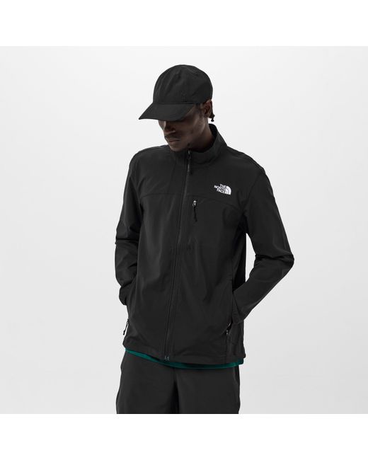 The North Face Black Nimble Wind-Resistant Water-Repellent Softshell Jacket for men