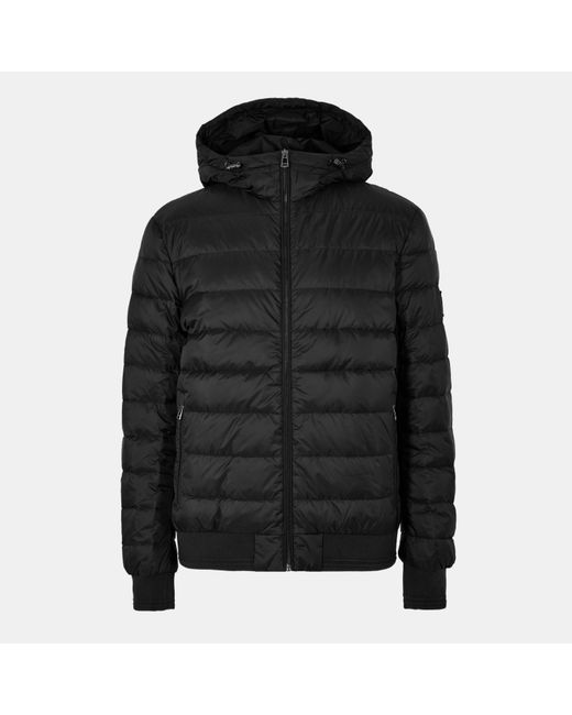 Belstaff Black Waterproof Quilted Short Puffer Jacket for men