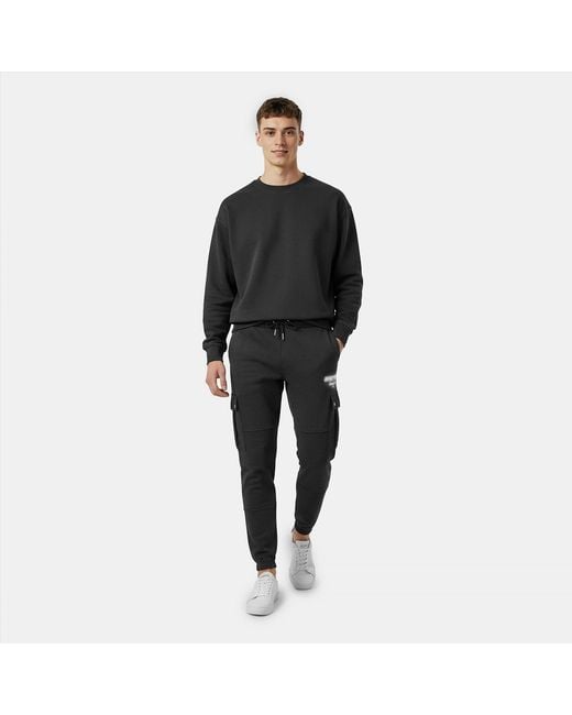 Jack Wills Blue Script Cargo Cotton Ribbed Cuffs Joggers for men