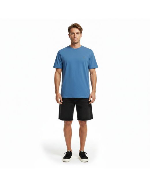 Farah Blue Harrow Ss T-Shirt for men