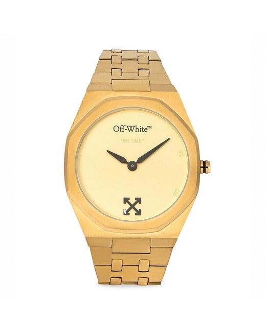 Off-White c/o Virgil Abloh Metallic On Time Watch for men