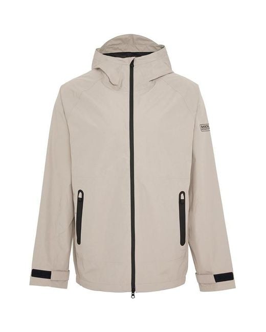 Barbour Gray Global Waterproof Jacket for men