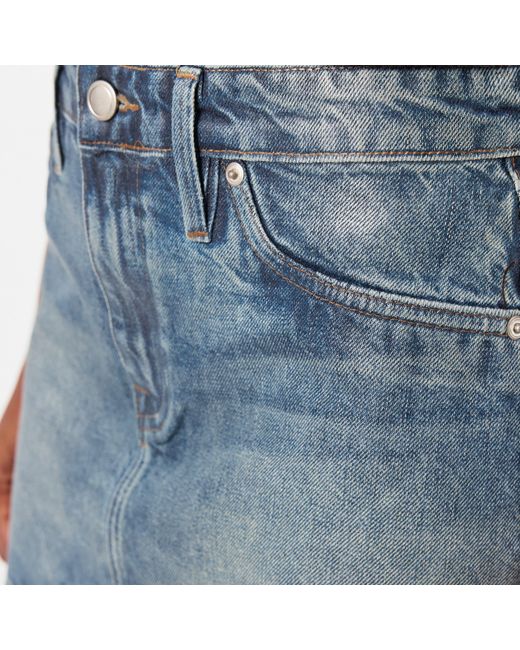 GOOD AMERICAN Blue Mini Five-Pocket Denim Skirt