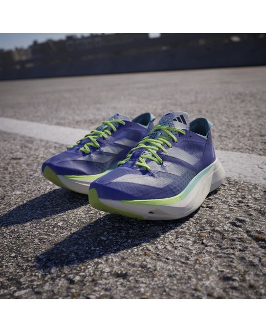 Adidas Blue Adizero Adios Pro Fast Neutral Road Running Shoes