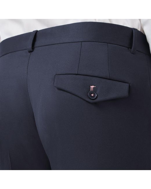 Twisted Tailor Blue Ellroy Skinny Fit Trouser for men