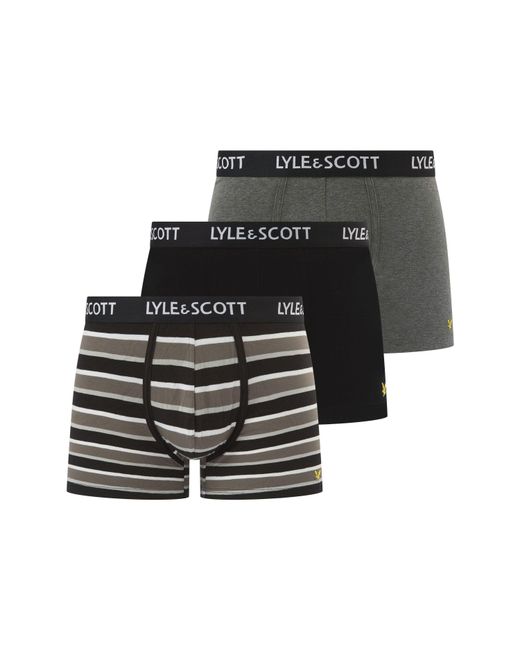 Lyle & Scott Black Lyle Ethan 3Pk for men