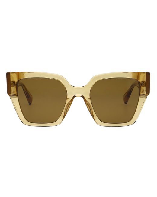 AllSaints Brown All Bibi Square Sunglasses