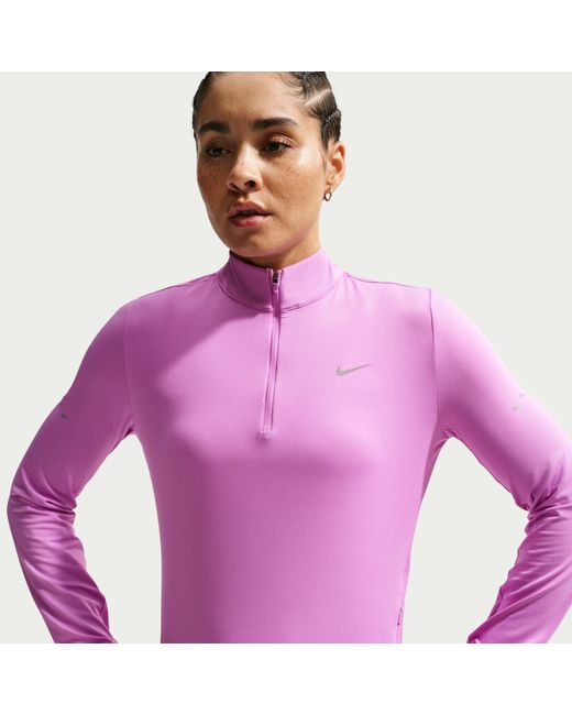 Nike Purple Swift 1/4-Zip Running Top