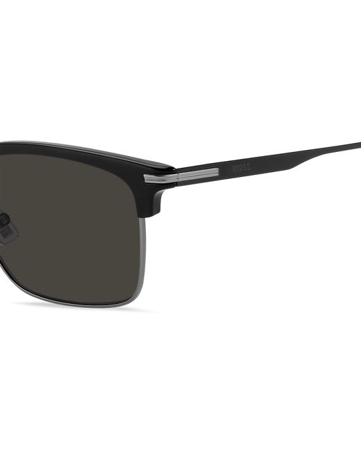 Boss Black Rectangular Sun Wayfarer Sunglasses for men