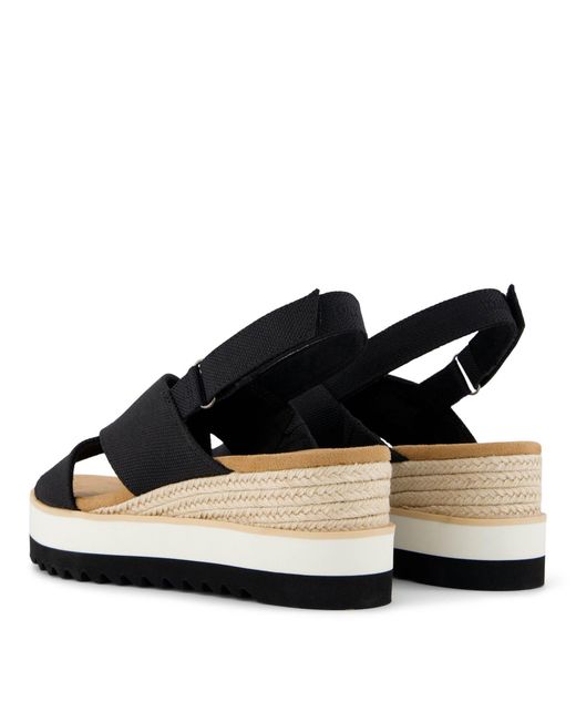 TOMS Black Venus Slingback