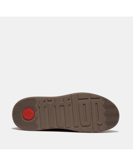 Fitflop Brown F-Mode Suede Flatform Chelsea Boots