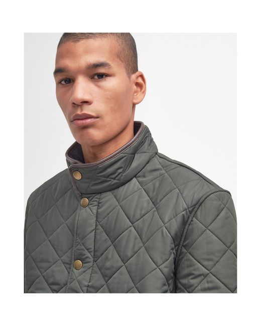 Barbour Gray Powell Jacket for men