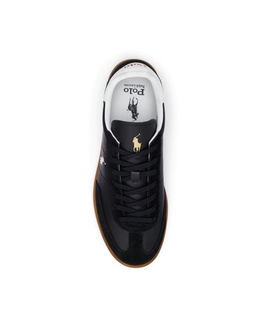 Polo Ralph Lauren Black Bedford Low-Top Trainers for men