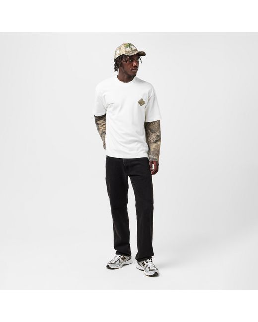 The Couture Club White Blurred Graphic Emblem T-Shirt for men