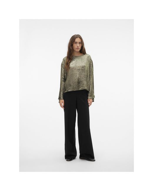 Vero Moda Brown Katie Long-Sleeve Blouse
