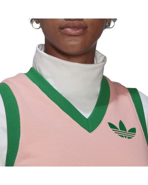Adidas Originals Pink Adicolour 70S Sweater Vest