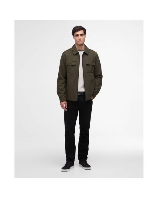 Barbour Green Walken Overshirt for men