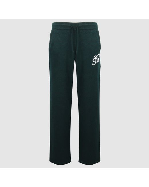 Jack Wills Green Acrylic Oversized Fit Knitted Trousers for men