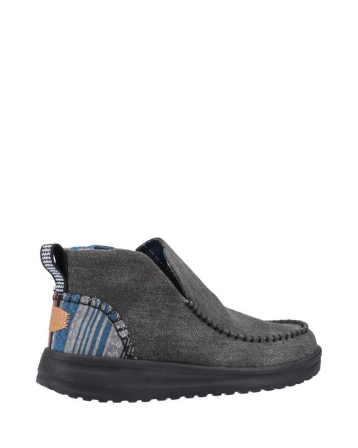 HeyDude Gray Denny Heavy Canvas Boot