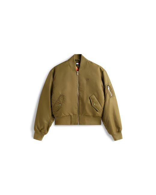 Tommy Hilfiger Green Essential Bomber Jacket