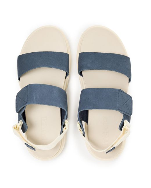 Timberland Blue Backstrap Flatform Sandals