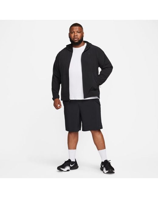 Nike Black Unlimited Repel Hooded Versatile Jacket for men