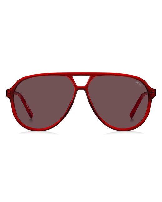 HUGO Red Pilot Round Sunglasses